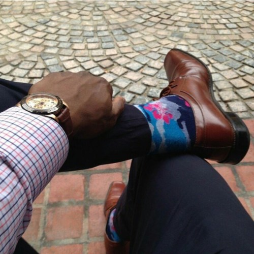 Floral camo or Hawaiian, these socks are bound to get a second look, @racasey