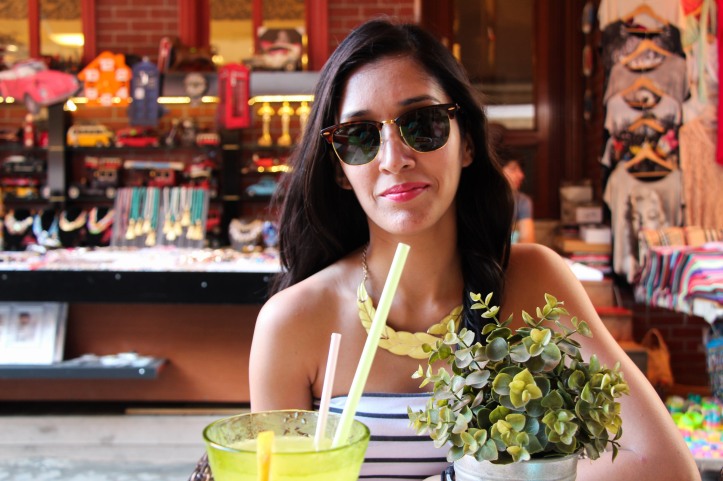 Limonata is a renowned refresher in Turkey, especially in Summer. On Sheral - Neckpiece by Forever 21, Shades Clubmaster by RayBan, Nautical tube by Fishbone