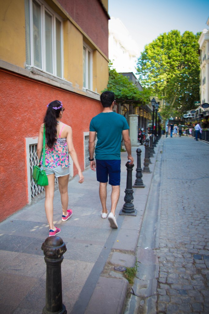 Walking down the many beautiful streets of Istanbul