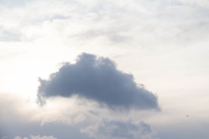 The beautiful skies in Turkey. See that tiny little plane fly by?