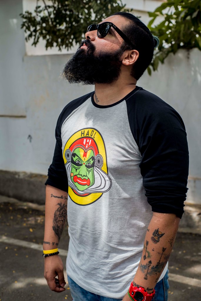 Haul Tee Manbun skateboarding