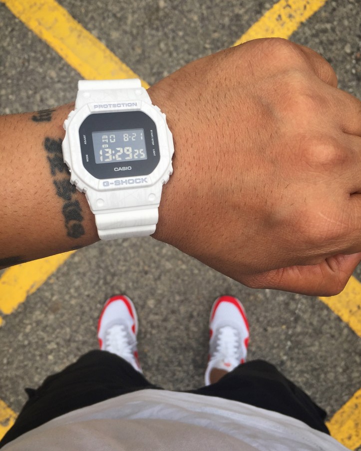 G Shock White Retro DW5600