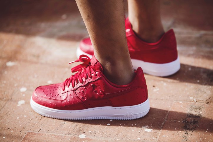 Air Force 1 LV8 Ostrich Leather Red