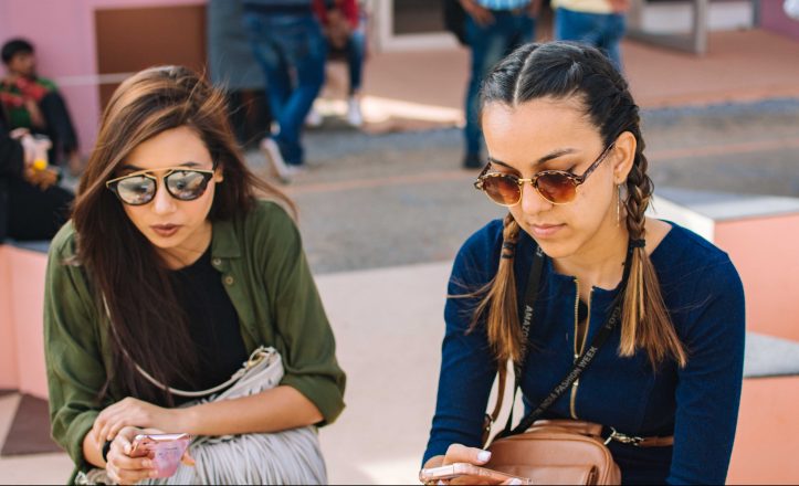 70 EMG at work during Fashion Week