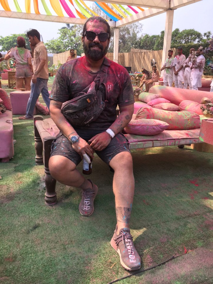Wearing Streetwear to a Holi Party