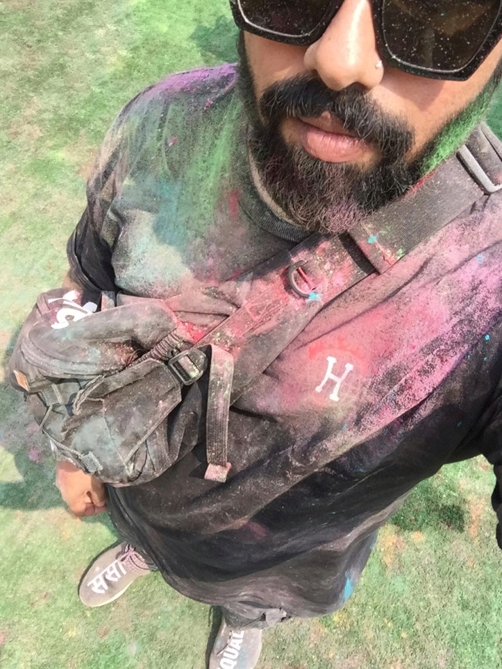 Wearing Streetwear to a Holi Party