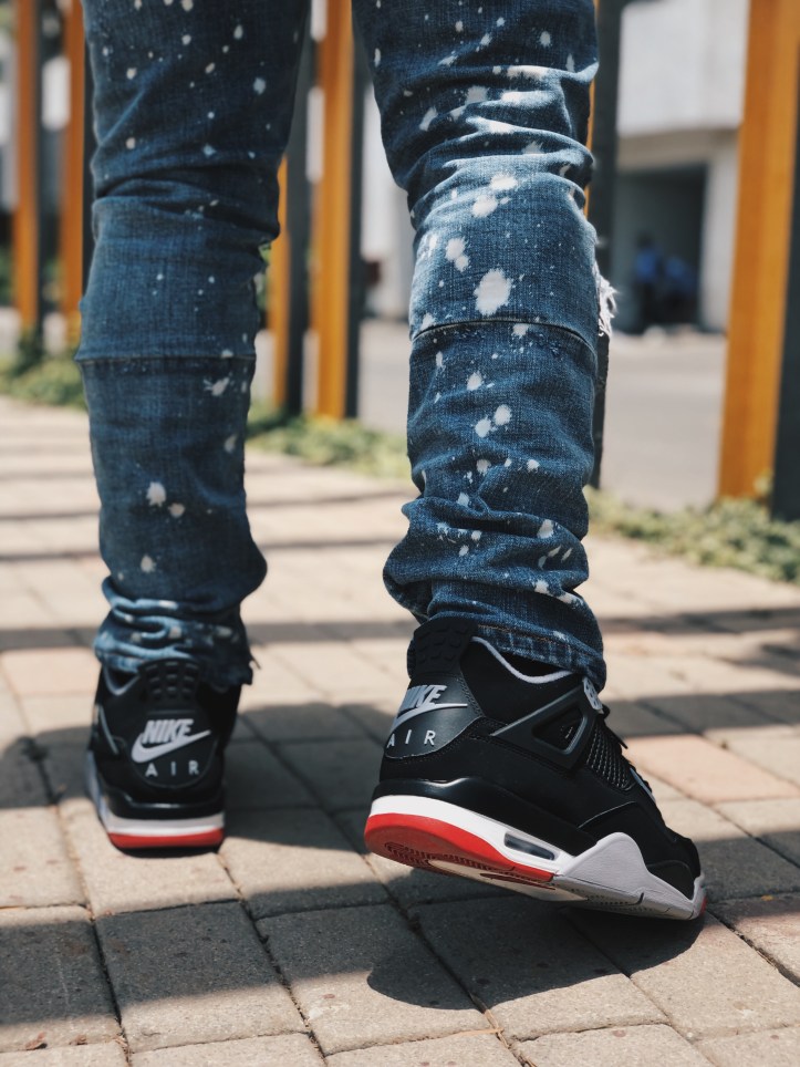 Air Jordan 4 Bred Black Cement