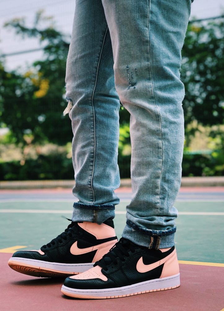 Pink Air Jordan Sneakers 1