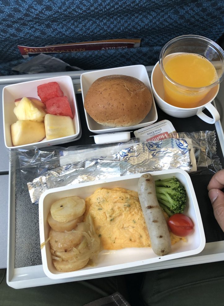 In flight meals Singapore Airlines